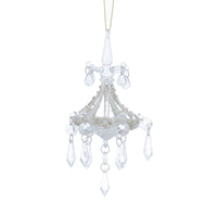 Glass Chandelier with Golden Beading 17cm | Annie Mo's