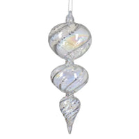 Ornamental Glass Iris Swirl Bauble 20cm | Annie Mo's