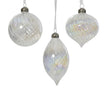 Three Assorted Swirl Glass Hanging Baubles 8cm | Annie Mo's