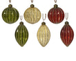 Set of Six Assorted Silver and Mixed Colour Hanging Baubles 10cm | Annie Mo's