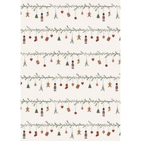 Paper Gift Wrap with My Nostalgic Christmas Garlands Design 500cm per Roll