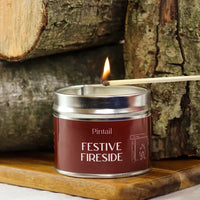Festive Fireside Classic Tin Candle 35hr Burn Time | Annie Mo's