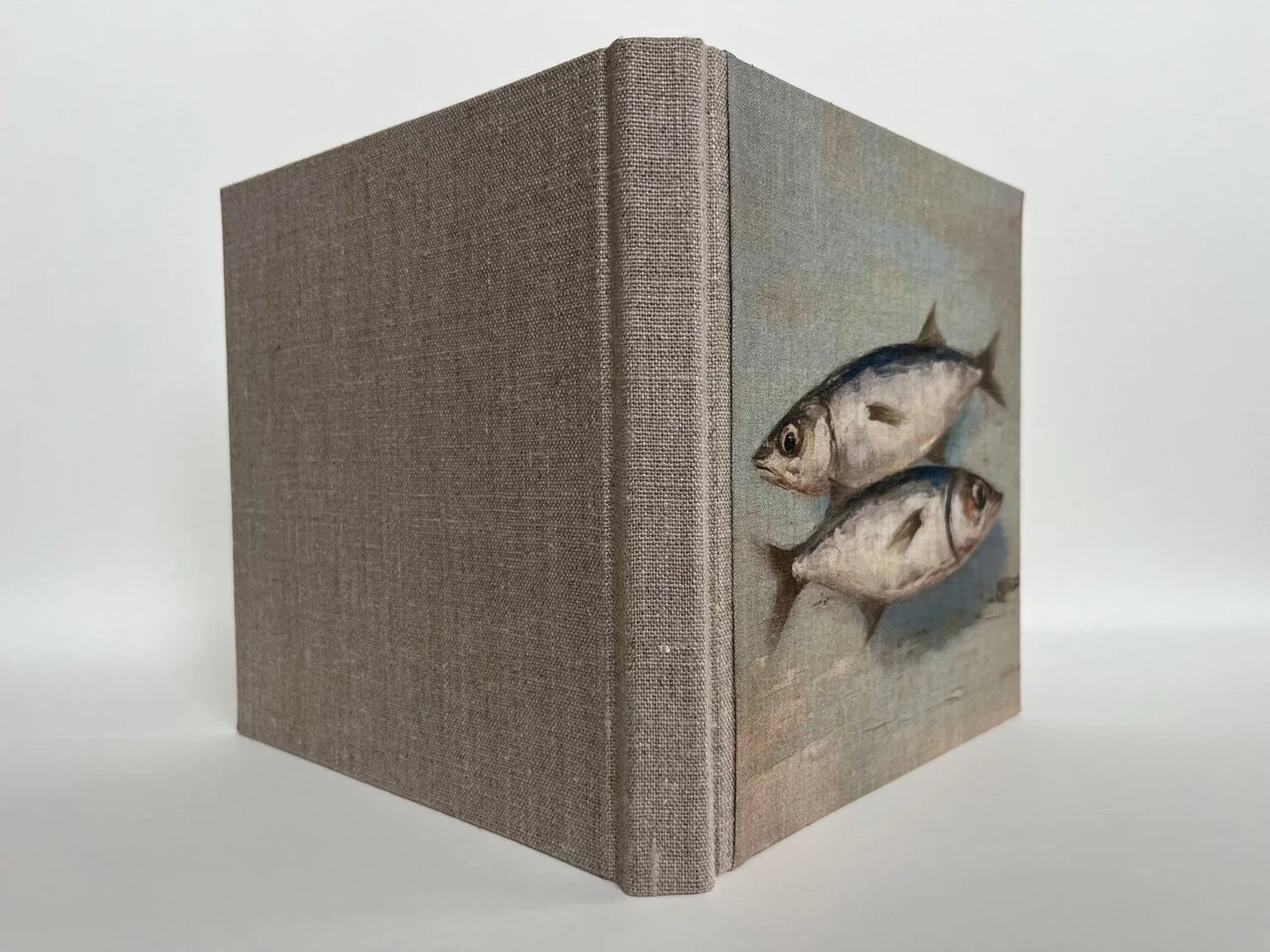 "Two Fish" Handmade Linen Hardcover Notebook | Journal