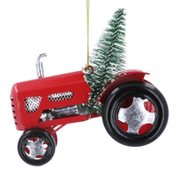 Metal Tractor with Tree 12cm | Annie Mo's