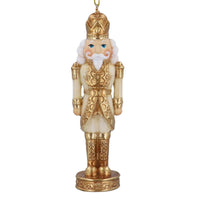 Cream & Champagne Gold Resin Nutcracker Dec, 12cm | Annie Mo's