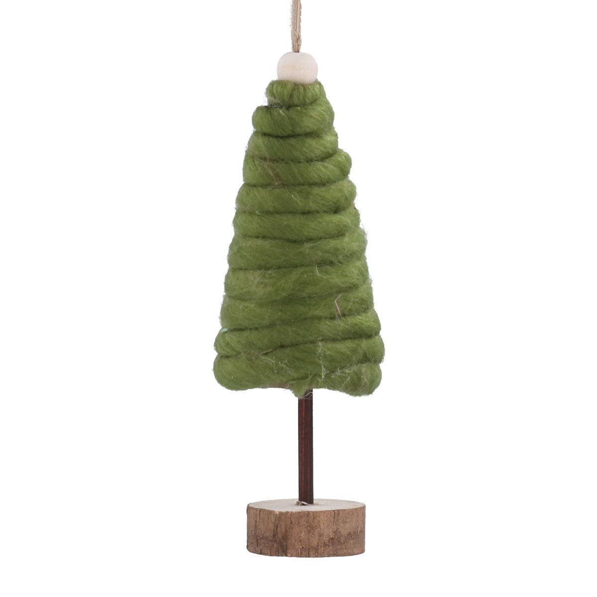 Fabric Hanging Dec 15cm - Green Wrapped Tree | Annie Mo's