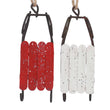 Wood Hanging Decoration Red or White Sleigh 11cm