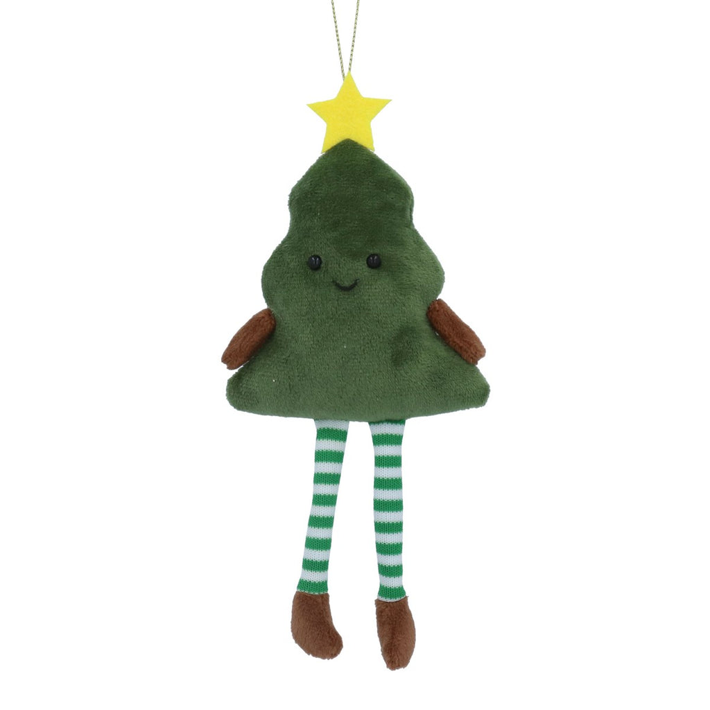 Green Fabric Smiling Christmas Tree Dec 20cm | Annie Mo's