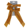 Pack of Two Velvet Hanging Dec 14cm - Gold Bow | Annie Mo's