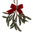 Wool Hanging Decoration 25cm - Mistletoe Bunch with Bow | Annie Mo's