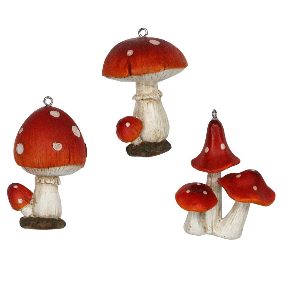 Resin Hanging Dec 5.5cm - Toadstool - Style Choice