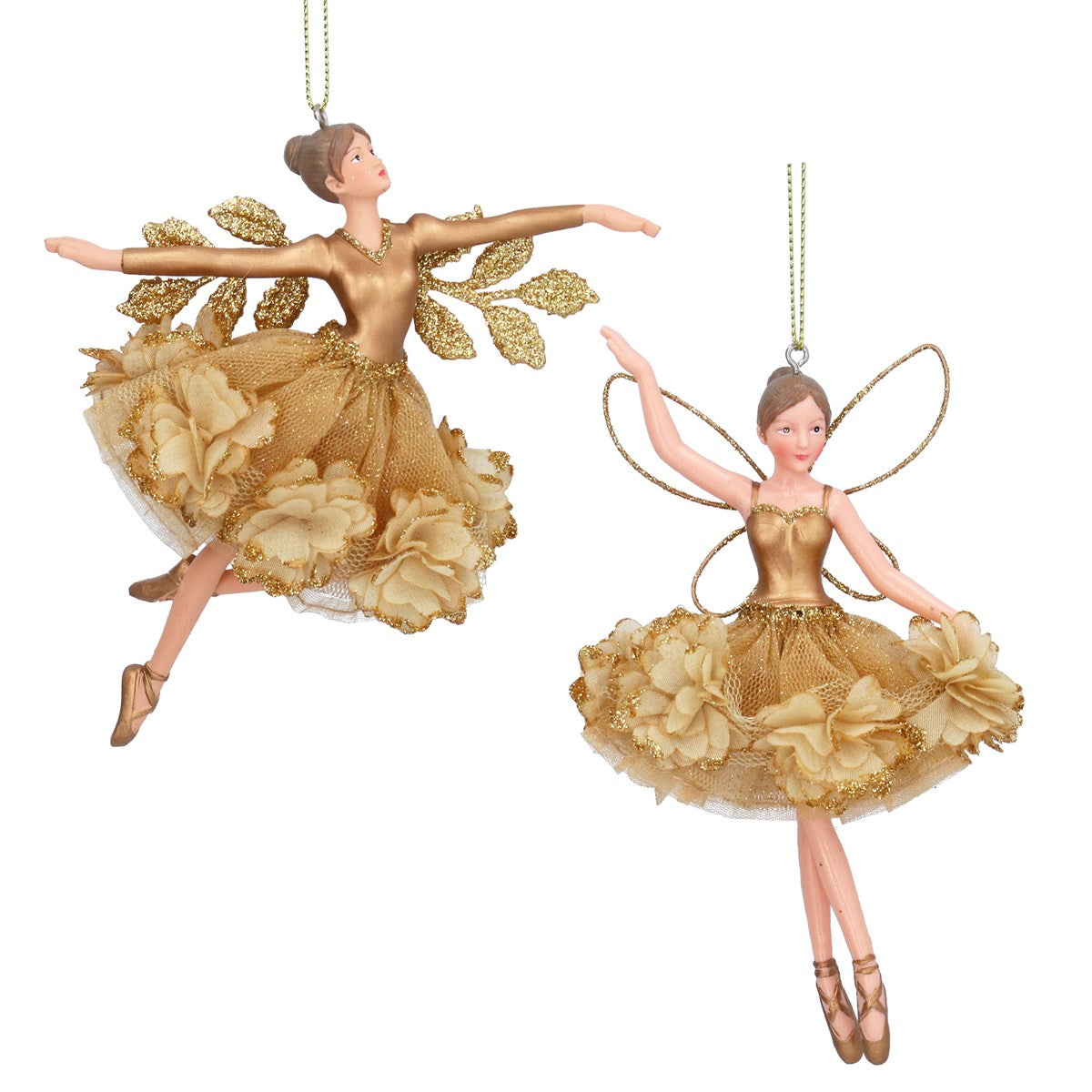 Resin Fairy, 15cm - Gold/Floribunda Shape Choice | Annie Mo's