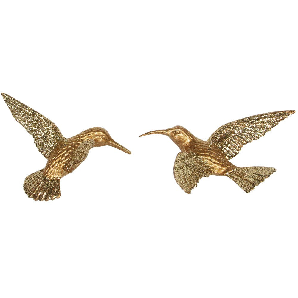 Acrylic Hanging Dec 11.5cm - Copper Sparkling Hummingbird - Shape Choice | Annie Mo's