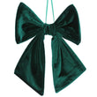 Fabric Wired Bow, 25cm - Green Velvet | Annie Mo's