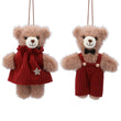 Fabric Decoration 12cm - Mr/Mrs Teddy in Corduroy - Style Choice | Annie Mo's