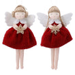 Red Dress Fabric Angels 16cm - Style Choice