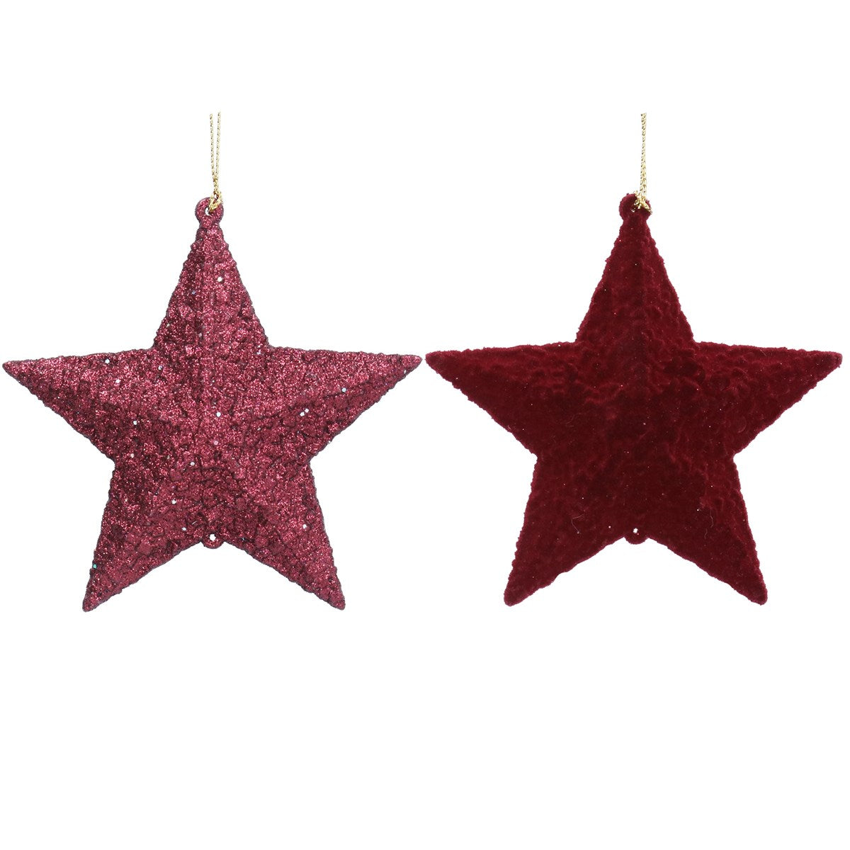 Acrylic Star, 11cm - Burgundy Glitter/Star - Colour Choice | Annie Mo's