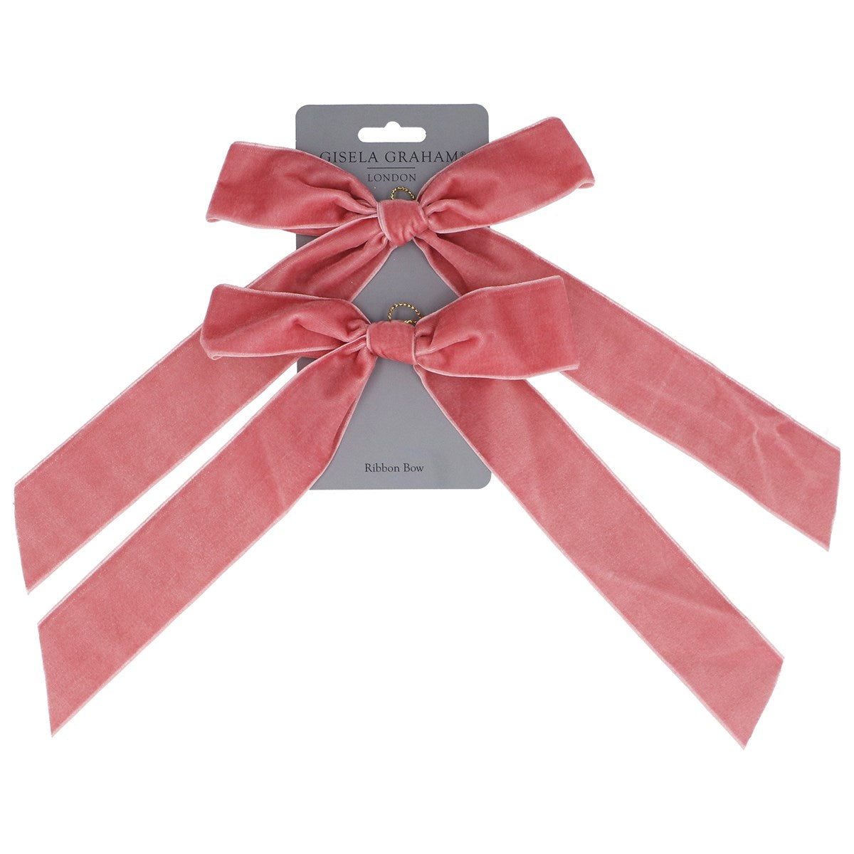 Velvet Bows - Dusky Pink, Pack/2