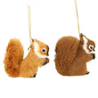 Polyester Retro Hanging Squirrels - Colour Choice