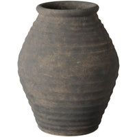 Minerva Terracotta Vase with Grooves 29cm | Annie Mo's