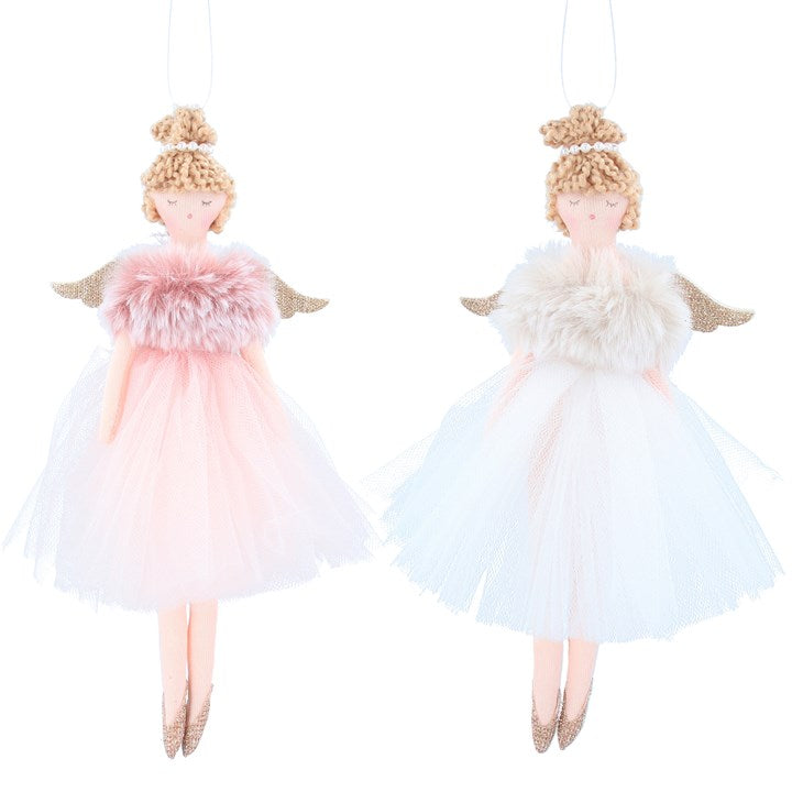 Fairies with Faux Fur Top 22cm - Colour Choice