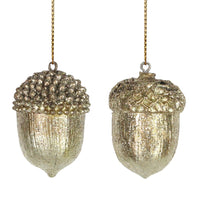 Two Assorted Golden Acorns 4cm | Annie Mo's