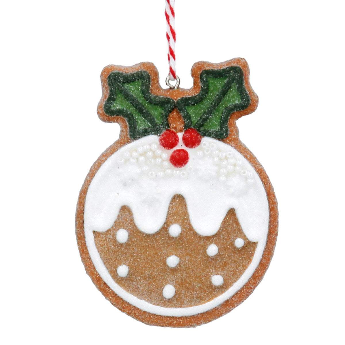 Resin Hanging Dec 7cm - Gingerbread Christmas Pudding | Annie Mo's