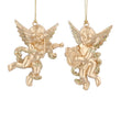 Acrylic Dec 7cm - Gold Matt Sparkling Cherub - Style Choice | Annie Mo's