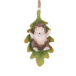 Resin Hanging Dec 11cm - Hedgehog on Leaf | Annie Mo's