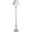 Neutral Washed Wood Floor Lamp with Shade 155cm