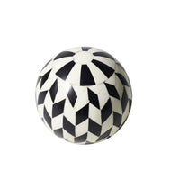 Modari Herringbone Resin Decorative Ball 10cm | Annie Mo's