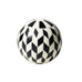 Modari Herringbone Resin Decorative Ball 10cm