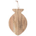 Cutting board with Leather String Round Fish Acacia Wood 40cm