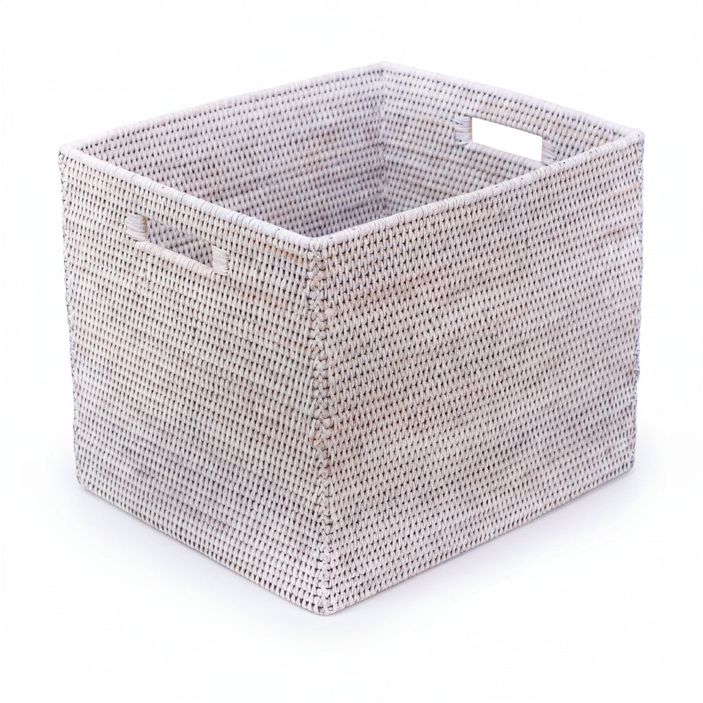 Rattan Cube Storage Box 38cm