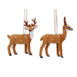 Hanging Faux Fur Reindeer 13cm - Style Choice