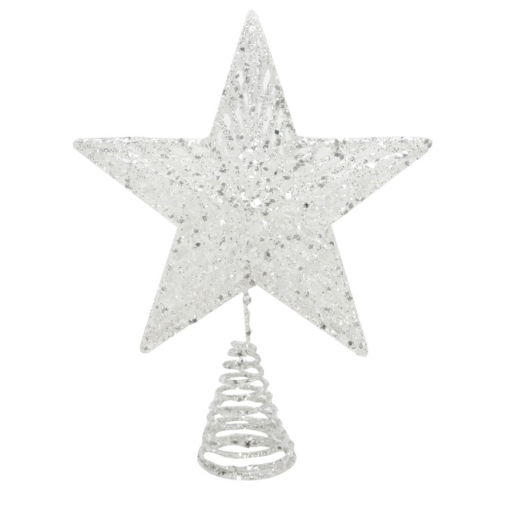 Acrylic Tree Topper 23cm - Iridescent Sparkling Star | Annie Mo's
