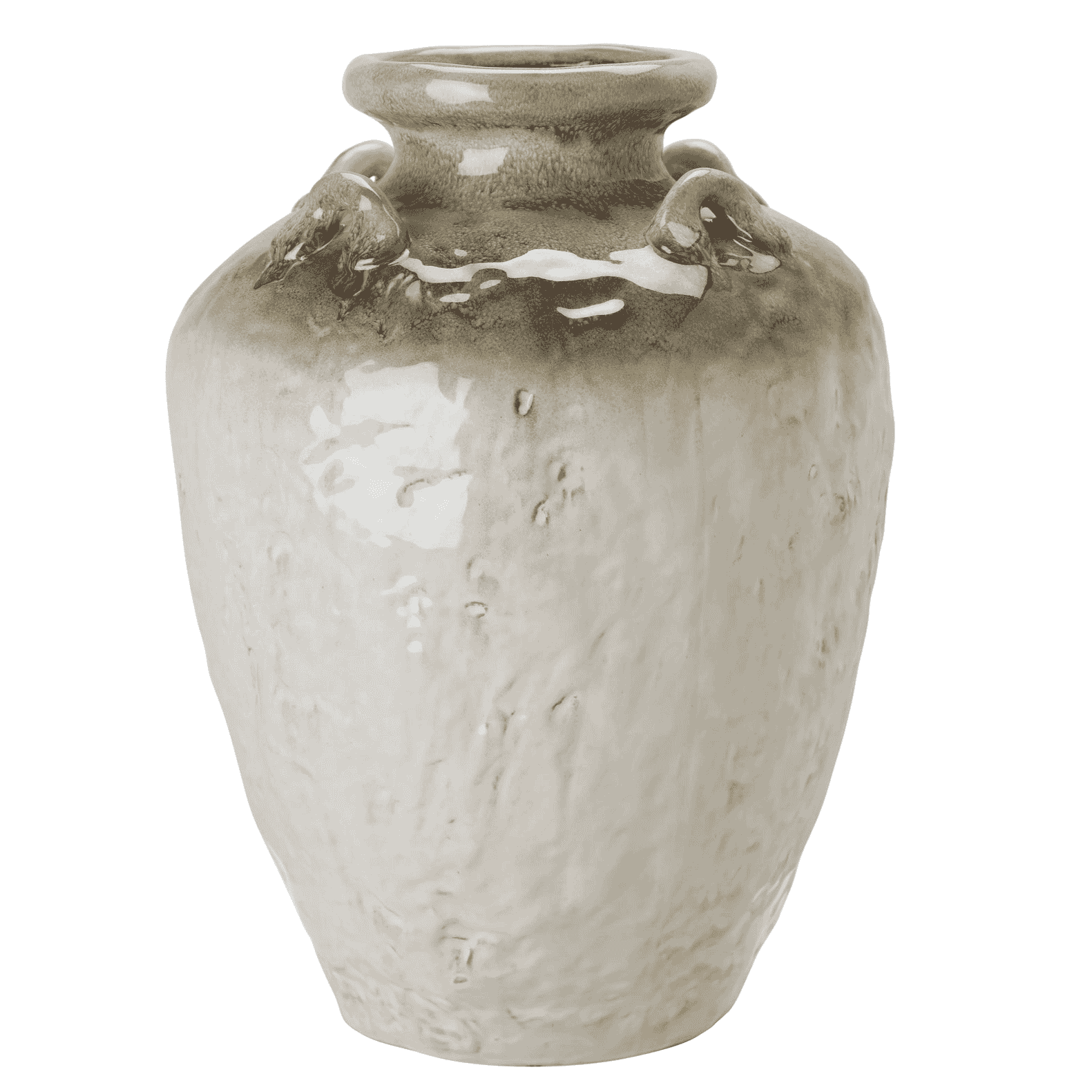 Zara Beige Melange Stoneware Glazed Vase 43cm