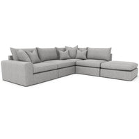 Peri 1 Arm 2 Seat LHF with Corner Unit, Armless Unit and Footstool