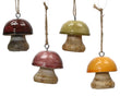 Mixed Set of Four Enamel Painted Mushroom Hangers 5cm | Annie Mo's
