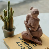 Zenia Terracotta Hue Sculpture 26cm | Annie Mo's