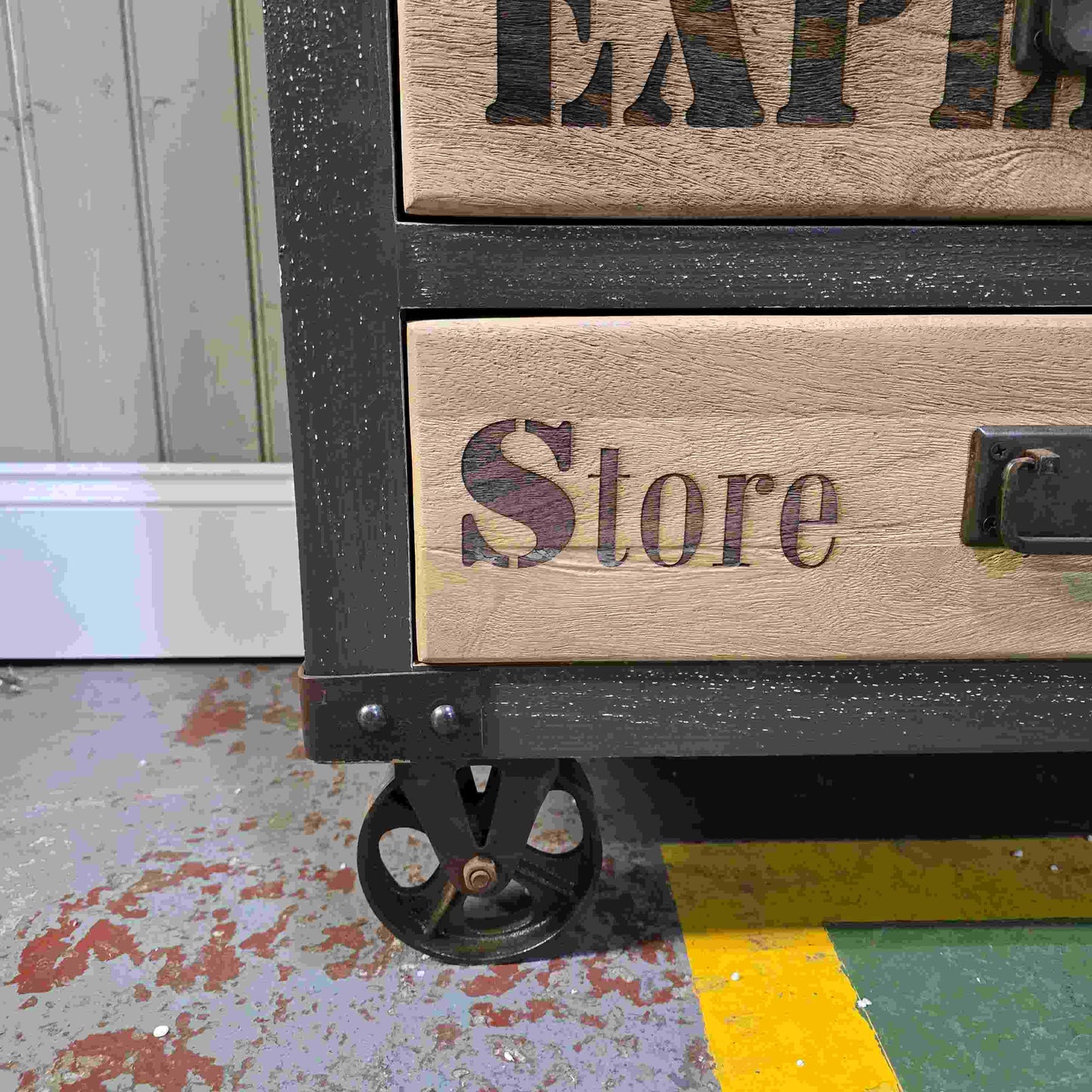Soho Six Drawer Tall Chest on Wheels - CLEARANCE