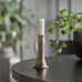 Ticca Antiqued Golden Candlestick 13cm | Annie Mo's