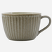 Pleat Grey Brown Mug