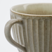 Pleat Grey Brown Mug