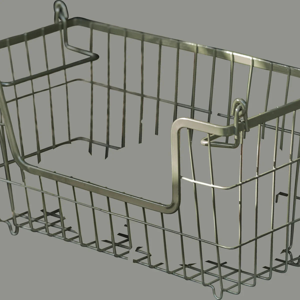 Army Green Stackable Wire Basket 32cm