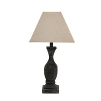 Inca Fluted Wooden Table Lamp with Shade 53cm | Annie Mo's