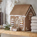 Gingerbread Ceramic House with Wreath on Front Door 14cm | Annie Mo's