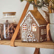 Gingerbread Ceramic House with Snowflake 15cm | Annie Mo's