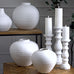 Regola Matt White Ceramic Vase 28cm | Annie Mo's B