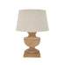 Laney Natural Wash Urn Lamp With Linen Shade 72cm